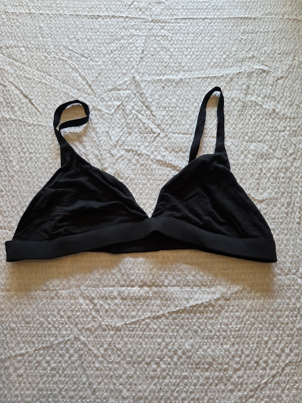 MeUndies Black Wireless Triangle Bralette